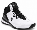 REDTAPE Men's White & Black High-Top Basketball Sneakers | Premium Sports Shoes